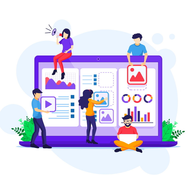 MokshDigital AI-powered digital marketing agency visual showcasing SEO, web design, paid media, social media, and content marketing solutions