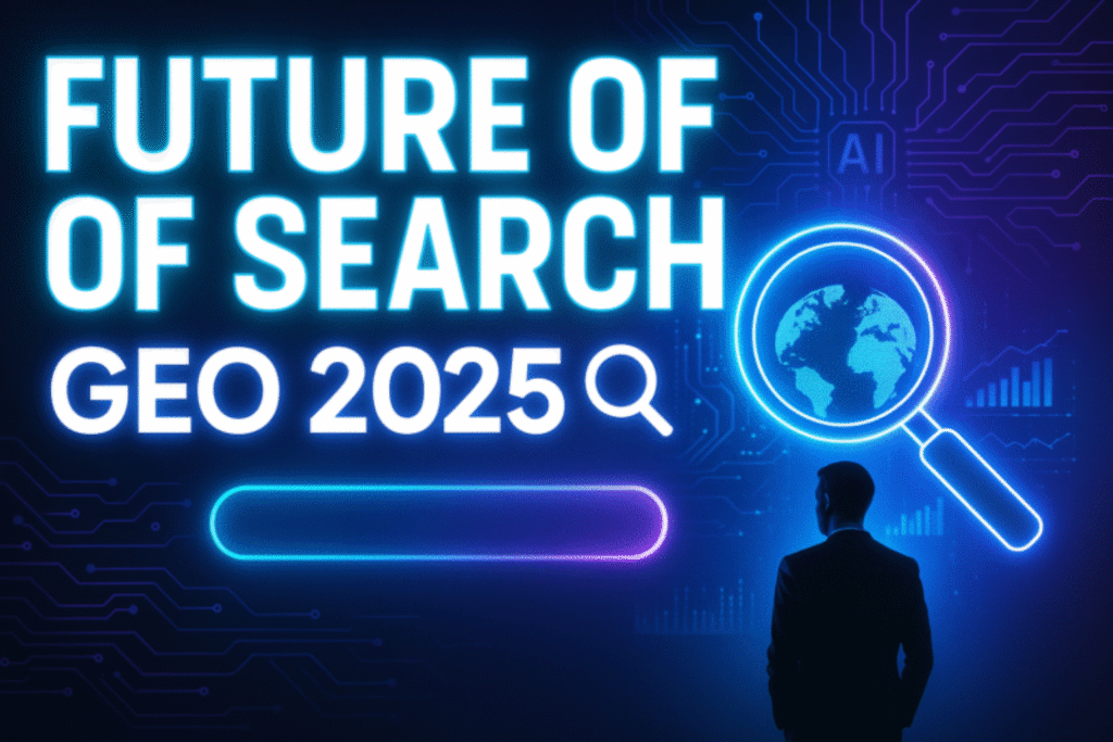Generative Engine Optimization GEO shaping the future of search in 2025; AI-driven visibility strategies, zero-click search trends, decision-engine optimization, USA digital marketing insights by MokshDigital, generative AI search ranking shifts, predictive discovery and AI-first content strategy