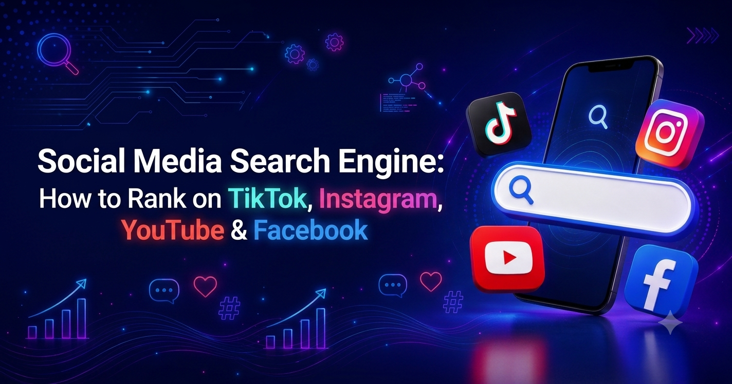 Social Media Search Engine: How to Rank on TikTok, Instagram, YouTube & Facebook